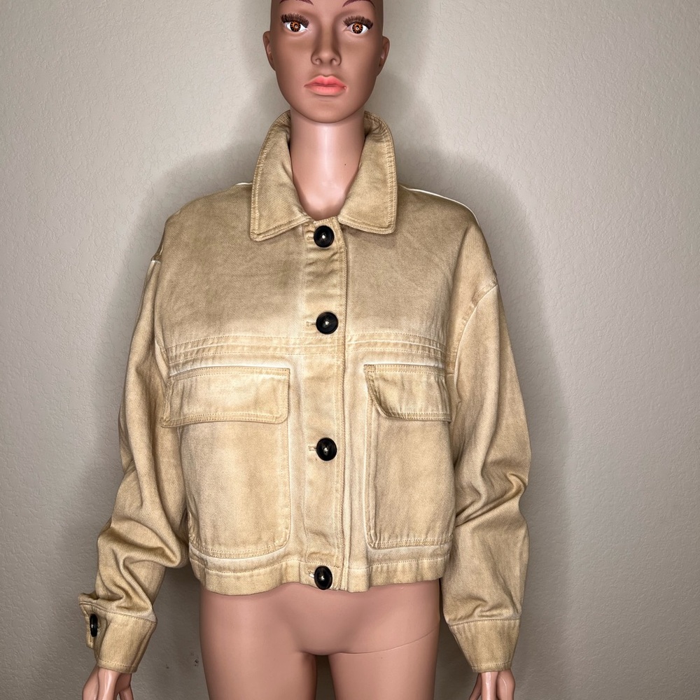 Pull&Bear Beige Jean Jacket - image 1